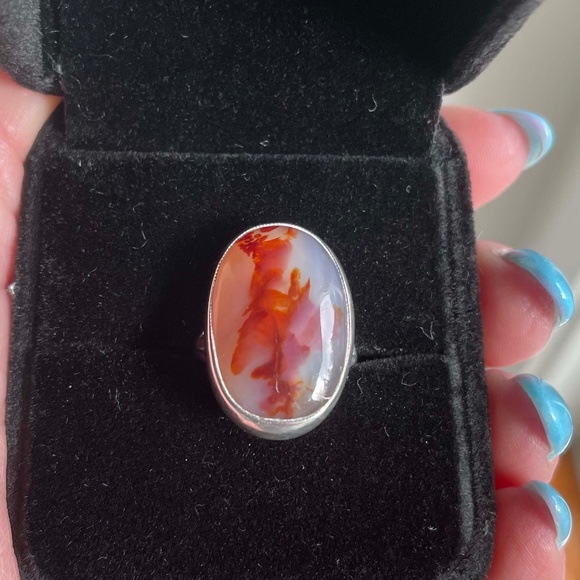 Handcrafted Garnet Quartz ring | Size: 6 - Picture 5 of 10